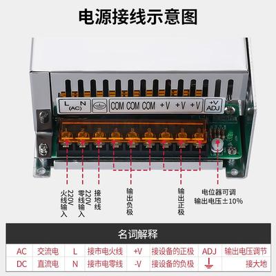 铭誉足率S500W-800W开关电4156源功5V12V15V3V48V非标可做