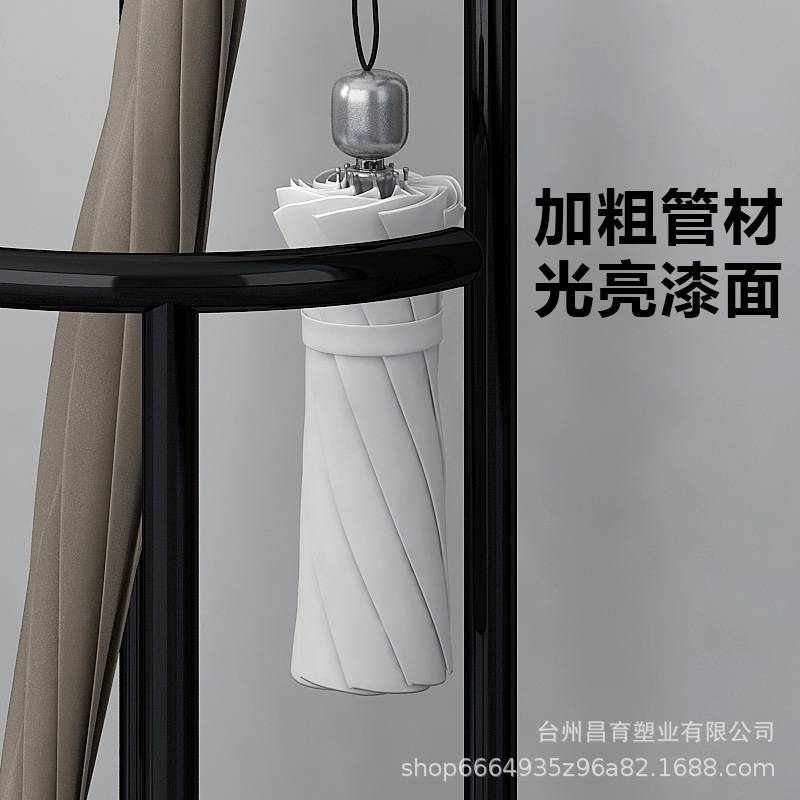 雨伞收纳架日式高颜值家用门口伞架置物架公司酒店大堂铁艺沥水盆