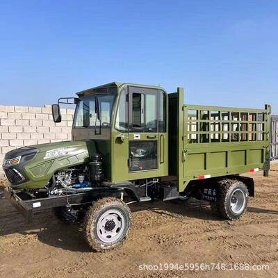 HTS500四轮柴自翻卸油斗车工运输自卸车可旋转程翻斗车前卸式