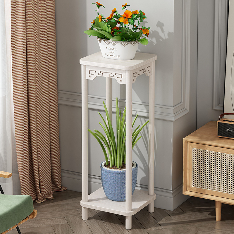 花架子客厅室内新中式花台阳台落地式多层实木仿古花置物架盆栽架