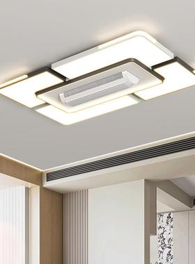 新款冷光两用风大风力无叶风扇灯客厅暖卧室全75367谱扇灯家用灯