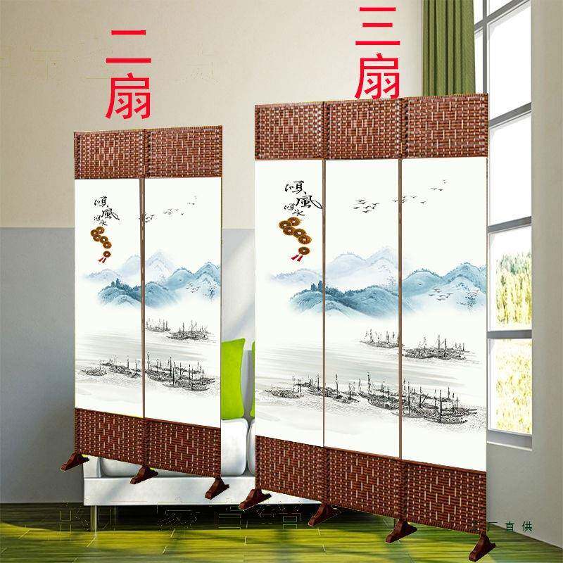 新款关屏风装饰动可叠隔断玄折办公室墙帘客厅卧室房移间985尺寸