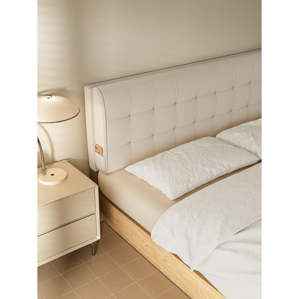 室奶油靠垫风床头靠榻榻米背简约卧F97JS7HJ床头软包定制可拆洗