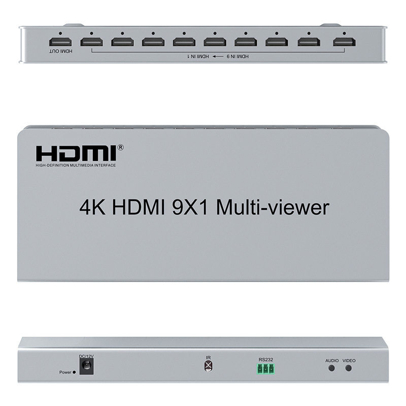 HDMI4K无缝切换九画面分割器