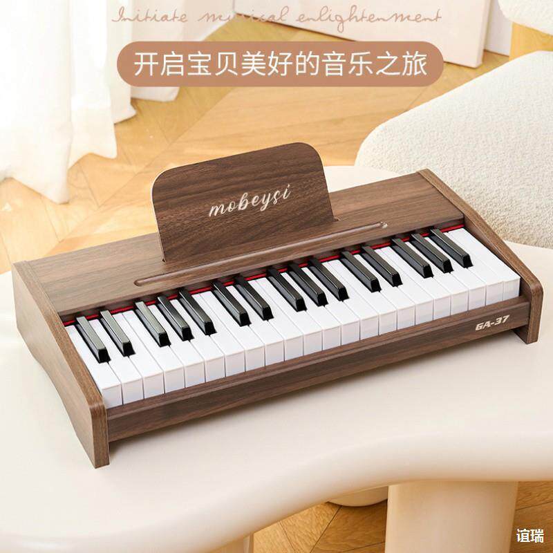 SR具R徳见描述国儿童周木质小男钢琴玩初学电子琴小女孩宝宝婴幼