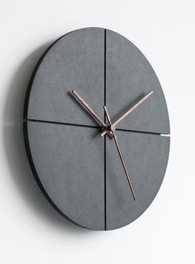 w艺P000EMA5ozoom屋准现代时简术约美式挂钟客厅创意壁钟家用静音