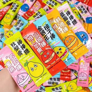 金银花柚子棒棒糖儿童0蔗糖网红糖果奖励学生解馋小吃休闲零食