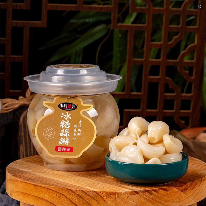 山东糖醋蒜甜蒜头泡蒜头腌制糖蒜新鲜大蒜下饭菜速食酱菜商用咸菜