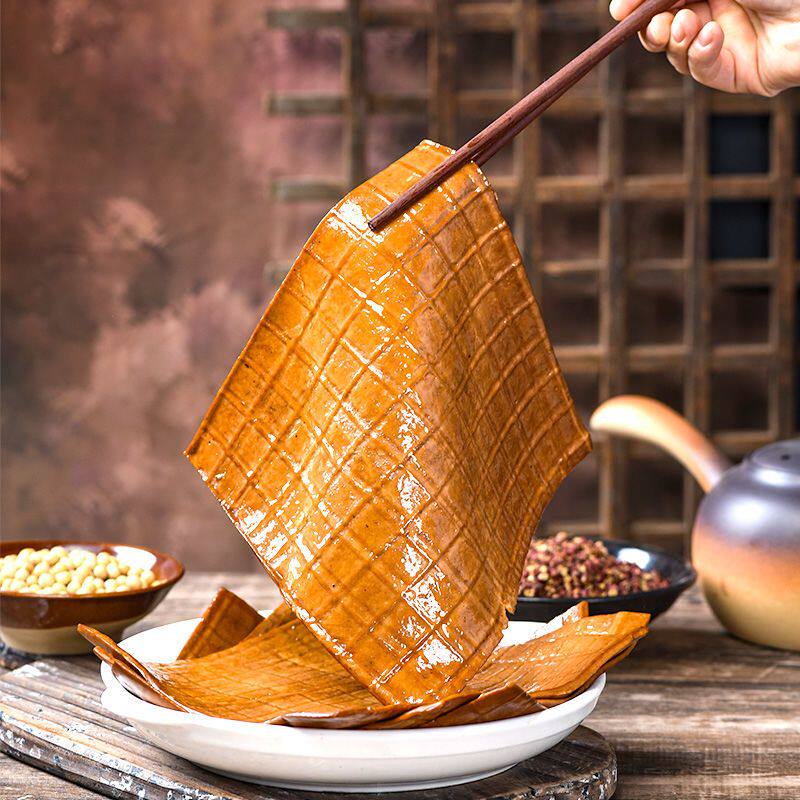 卤香牛皮豆干四川特产新鲜手工五香豆腐干薄片凉拌串串烧烤火锅装