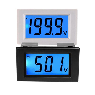 AC0-36v110v600v交流数显电压表液晶数字显示表头220V电源D85-222