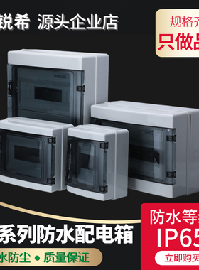 HA-4回路箱 户内外防水防雨盒室外配电箱断路器C45开关盒明装PZ30