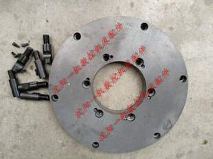 沈阳CW6180 D11 半缺口 带螺丝 三爪卡盘法兰盘500直径法兰盘