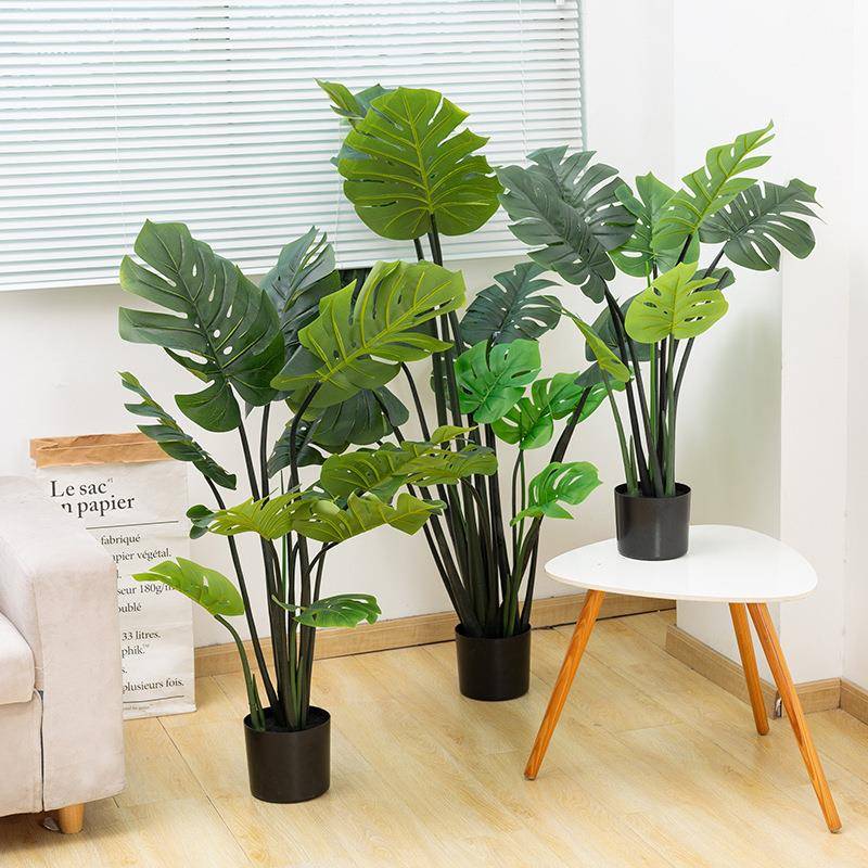 仿植物苏铁盆栽内软装造景装绿饰植盆景室KNE仿真真人造假铁树