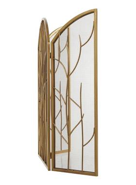 金安色写意树枝装饰铁屏客风TXY，室内厅壁炉艺全隔断屏风