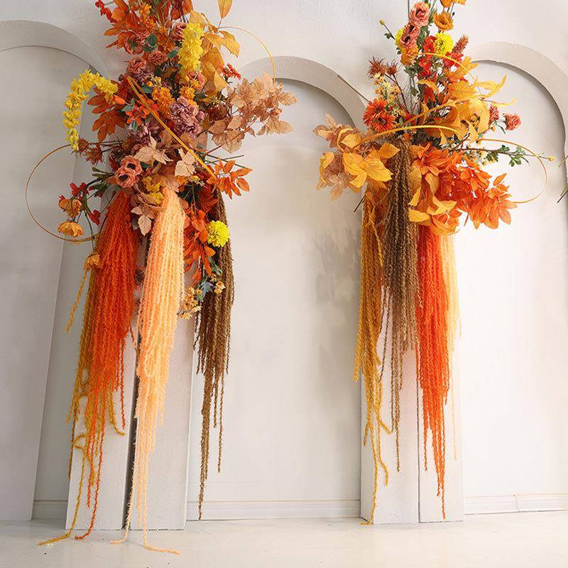 新对款派婚礼堂橱窗创意毛线彩ZQT绳缠绕线绳子婚庆道具舞台迎棉