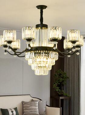 轻奢水晶厅吊灯气灯欧式别VGL客墅客厅灯豪华高档自建房大厅大具