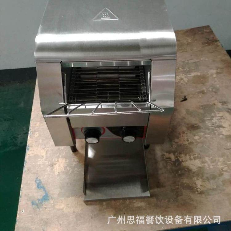 链式多炉商用履带式热面包片吐司机全自LOF动餐机烤面包士烘早焙
