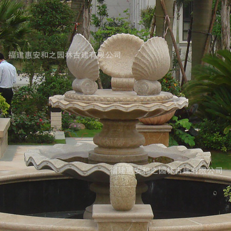 福建创意石雕流水喷泉 户外大理石水钵水景雕塑 多种天然石材可选