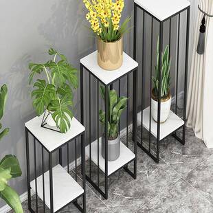 花架铁花艺客阳台置件物架落地式室内装饰摆托架F96SH5M5厅支架盆