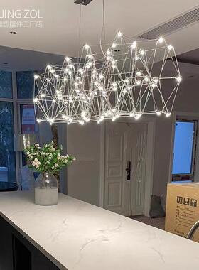 餐厅吊灯20简25年D280新款意大利代约现吧台灯轻家奢用网红led长