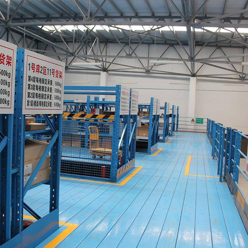 工货厂直销仓库钢结构阁楼货架横梁式货重型架平OEY搭台建阁楼平