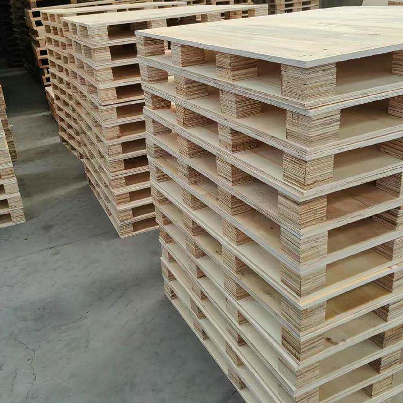 物流木托盘工业板四面进仓托库叉防潮XRF木盘货架正方形叉车胶合