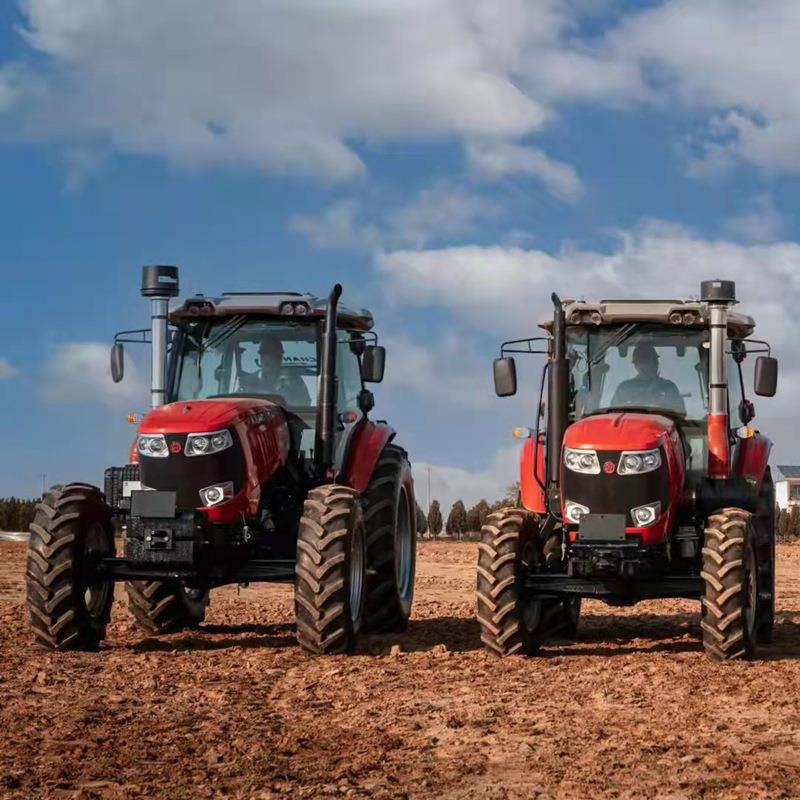 犁地旋耕垄覆膜5PUF0马力四0驱耕田机年农起用万红54四轮拖拉机