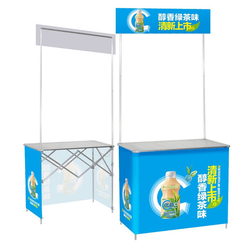 户外摆摊便携铝合金促销推车