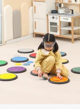 感统触用盘配对幼儿园CXB感觉统训练器材儿童前庭衡板按摩垫家玩