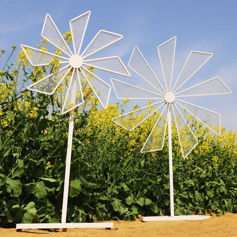 款婚庆艺铁道具旋转天轮风车路摩引婚礼舞台迎新宾区布置SRU装饰