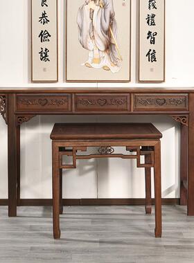新中式农供桌中堂实木条案神台香条F97S76S5案机桌家用堂佛案客厅
