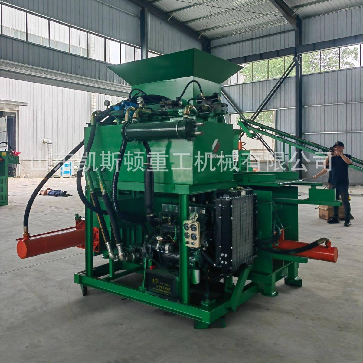 凯斯顿全自动三玉甘缸青储黄储水稻米秸秆蔗叶蔗甘GTO渣压块打包