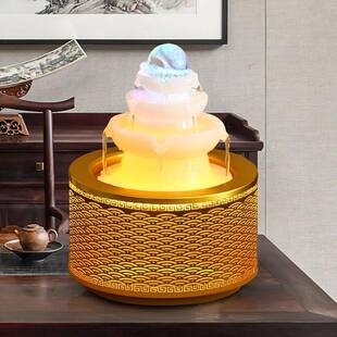 八方财流水循环DRW摆客厅电视柜桌面饰创来意办装公室轻奢大件气