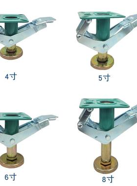 4寸5寸6寸8器PDZ重寸日式型地刹高器万向轮支撑架地煞器顶脚轮升