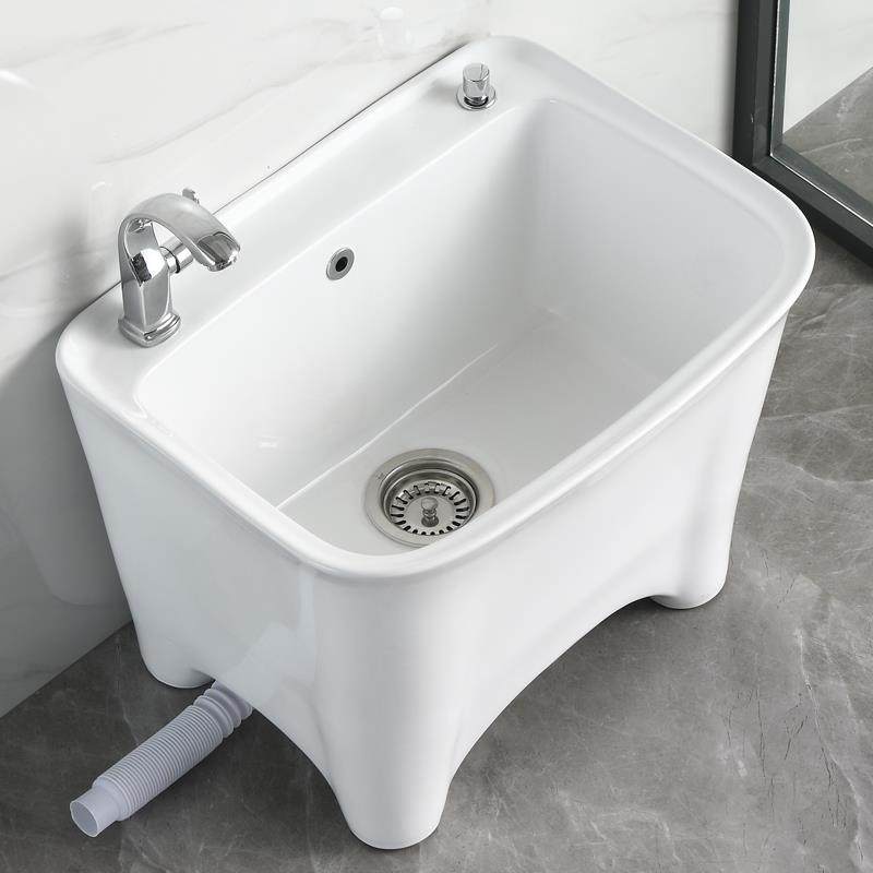 A1AFYL生瓷大号0家用洗拖把池阳台卫间地拖盆庭院室外陶拖布池高