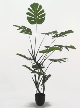 仿真植物大盆景落仿真龟竹特色造HGT型仿真树型地背绿植假树