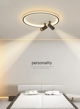个顶灯ld现代简约754创意圆形客厅灯e性卧室灯书房餐厅衣吸帽间灯