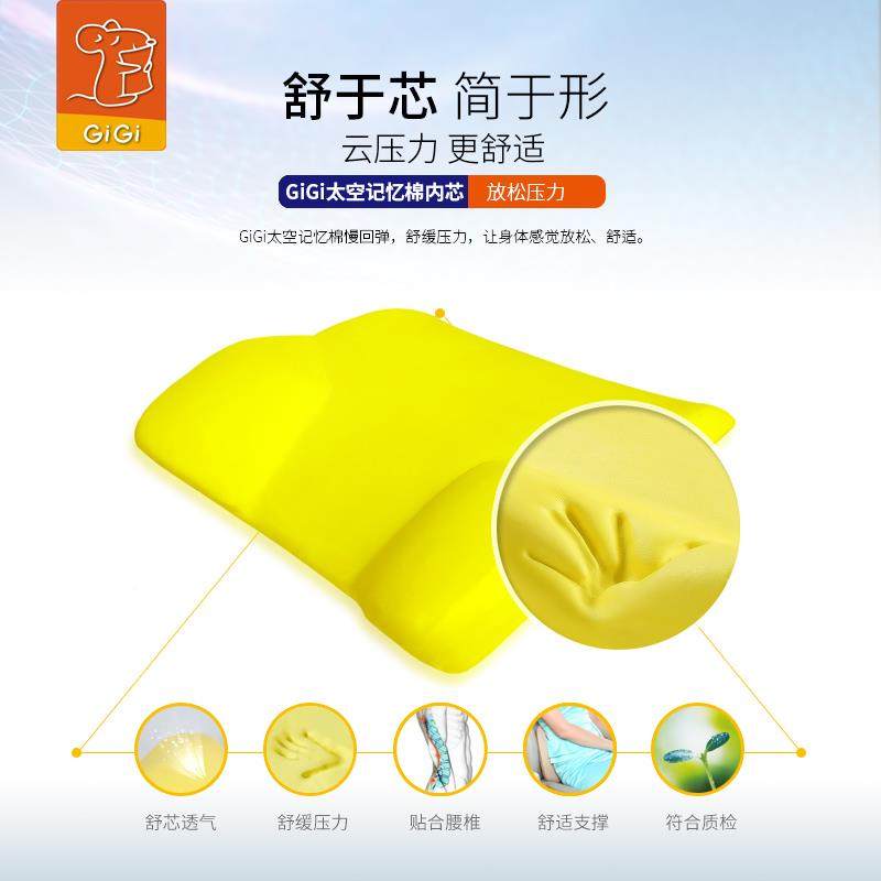 GiGi汽车腰靠护腰枕车用腰靠垫记忆棉办公室351座椅靠垫靠腰托背