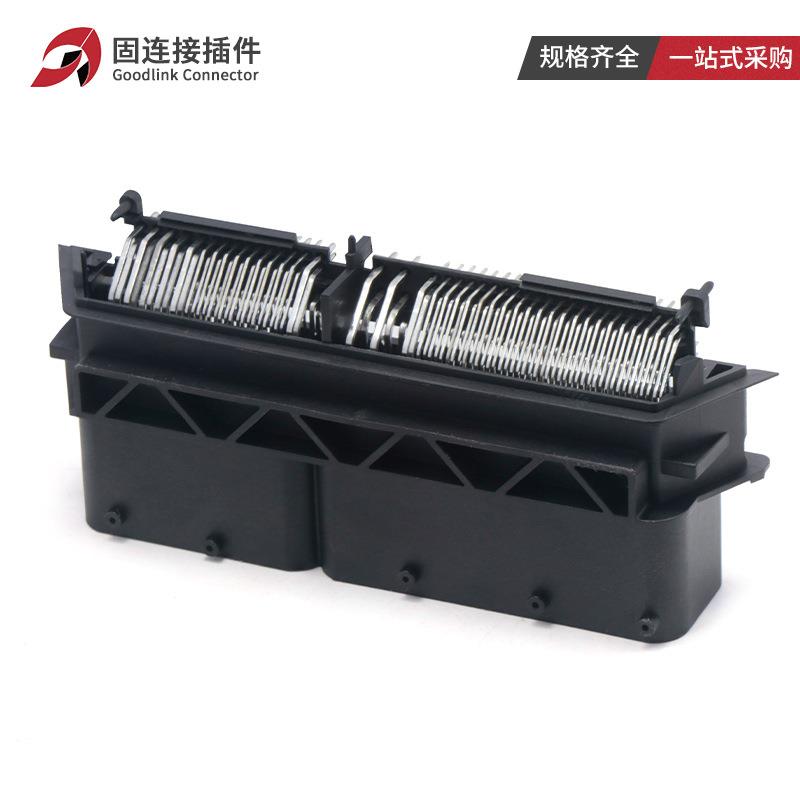 车连接器284617-1CU汽E154弯针电脑控制P系统TE型1MUB54孔板端