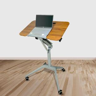 站台立式 演讲约现代移动气动简升降桌倾斜可572面板90度折叠学习