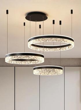 客厅环创意室D灯亚力豪华吊灯极简高端厨房吊灯卧L克87472E挂灯其