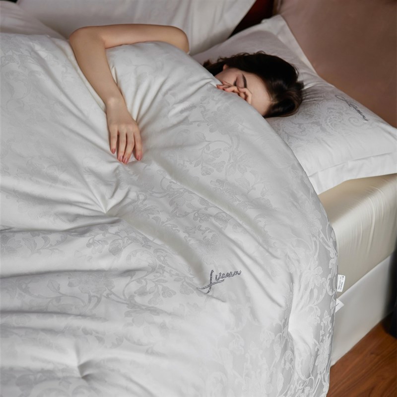 双A母婴级萨曼莎castor抗菌防螨被 天丝棉提花贴身春秋被加厚冬被