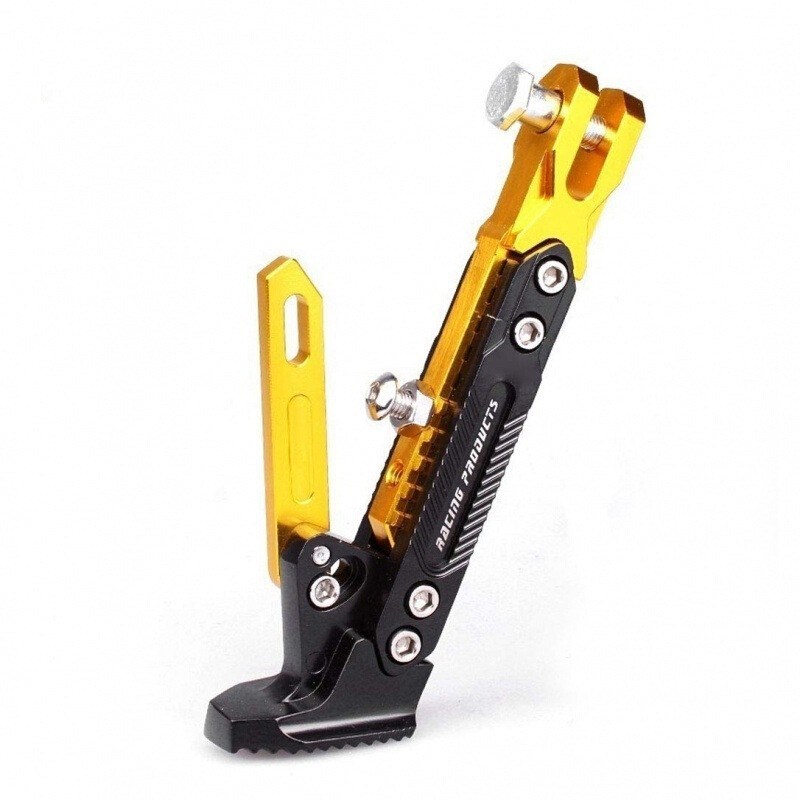 摩托车偏脚架 边撑个性小龟王小猴子脚撑支架踏板车可调节边撑架