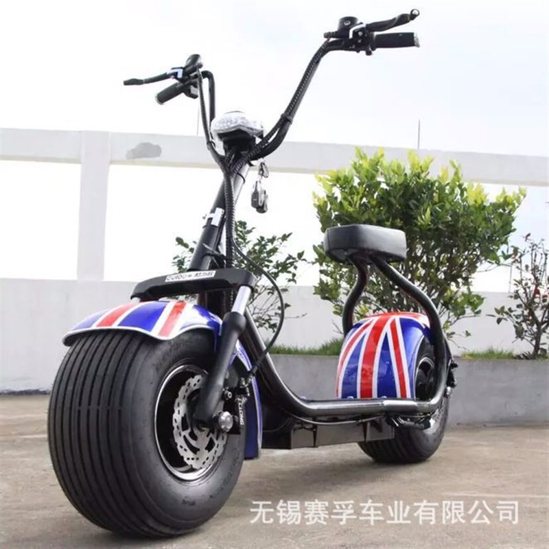 厂家直供新款踏板电动车成人电动助力车代步车大宽轮胎滑板车