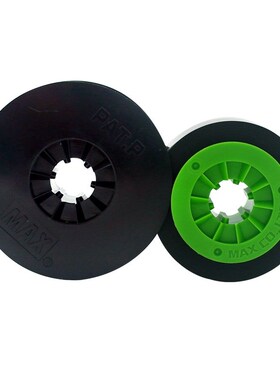 max线号机色带贴纸LM-550A/E黑色碳带5 9 12mm白色黄色标签美克司