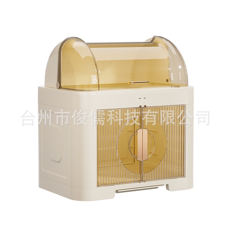 厨房碗架碗筷收纳盒家用带盖放餐具装碗箱碟盘沥水置物架塑料碗柜