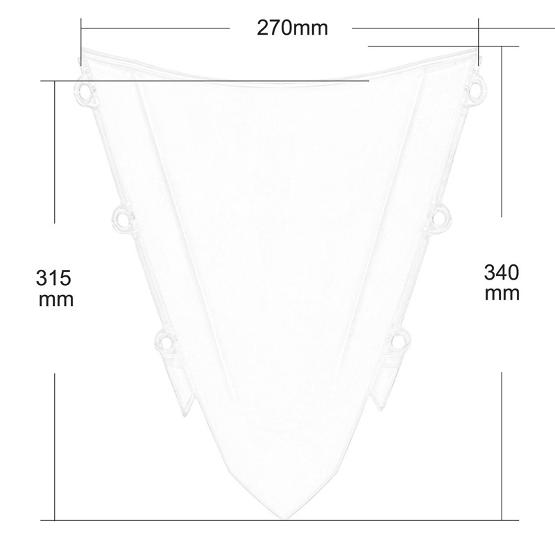 适合本-田 CBR400R CBR500R 16-18 改装摩托车前风挡挡风玻璃风镜