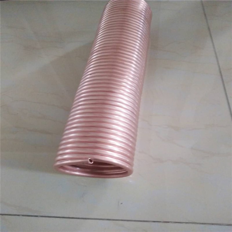 加工弹簧式散热紫铜管 螺旋式 平行 交叉式通热水抗压软态紫铜管