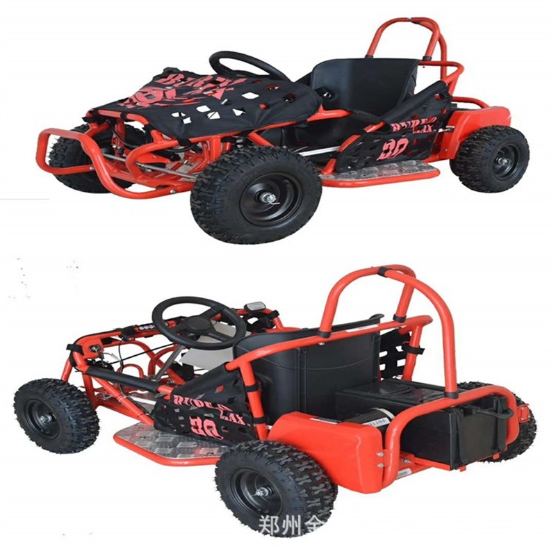 新型儿童电动卡丁车商场四轮卡丁车电启动型户外游乐设备卡丁车