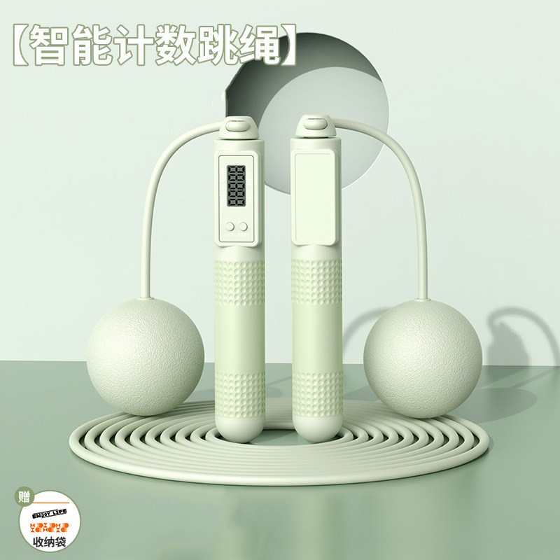 热销两用跳绳智能计数钢丝绳体育用品家用无绳运动负重跳绳